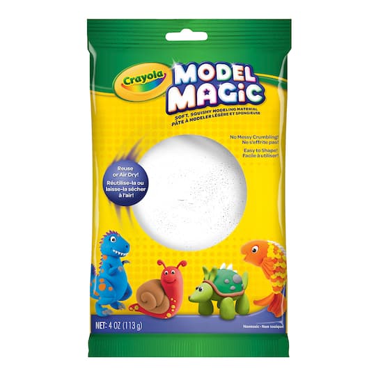 Crayola Model Magic White Modeling Clay Alternative, 4oz.